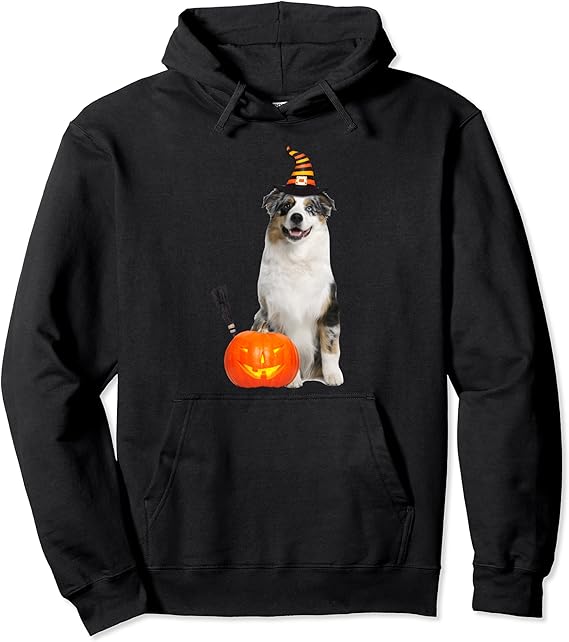 Australian Shepherd Witch Hat Halloween Dog Costume